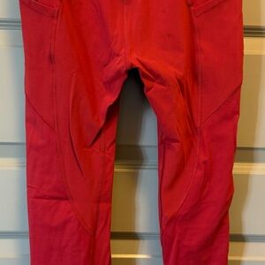 Lululemon Athletica Red Leggings Vibrant and Stylish